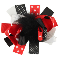 2020 Korean fancy multi-colored glitter top knot hairclip for girls hair accessories