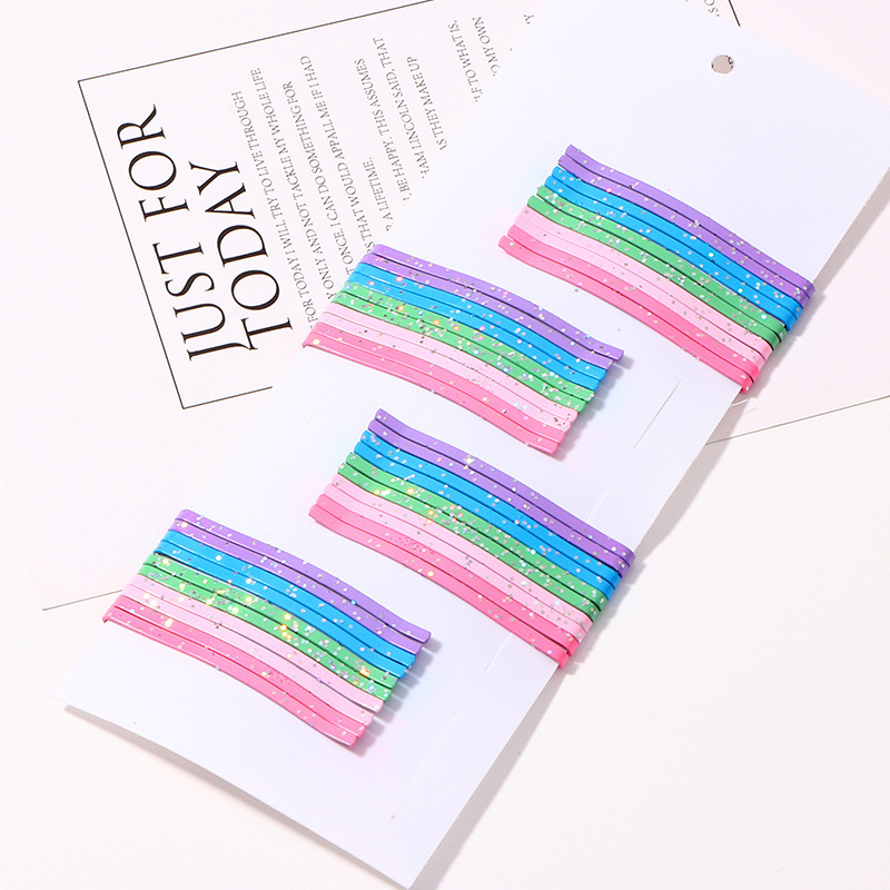 Mixed Color Hair Clips Barrette Simple Hairpin For Alloy Hair Accessories
