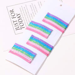 Mixed Color Hair Clips Barrette Simple Hairpin For Alloy Hair Accessories