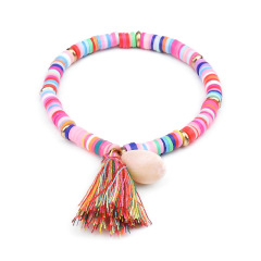 Fashion Colored Tassel Bracelet Bohemian Cowrie Seashell Weave Bracelet Fashion Colored Tassel Bracelet Bohemian Cowrie Seashell Weave Bracelet