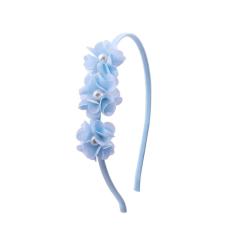 Handmade trendy ladies hair accessories 3d pearl flower lace headbands