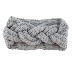 2020 Ins handmade headband braided knitted wool cross ear protection head hair band