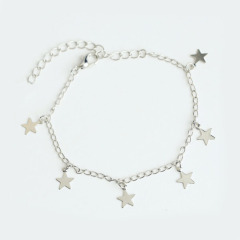 Fashion Women Metal Stars Cuff Bracelets Jewelry Gold Adjustable Charm Bracelet