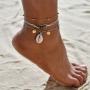 3pcs ankle bracelet foot jewelry beach shell anklet chains sets for women 3pcs ankle bracelet foot jewelry beach shell anklet chains sets for women