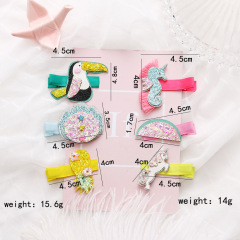 Custom metal sequin glitter bling stainless steel alligator hair clips