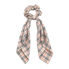 2020 Wholesale Fashion Scottish Plaid Bow Hair Scarf Scrunchies For Girls