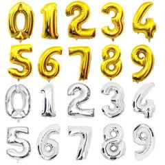 wholesale party supplies gold silver new foil number print latex balloon wholesale party supplies gold silver new foil number print latex balloon
