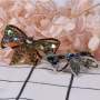 Women Elegant Vintage wedding brooches Dress Jewelry Custom Necktie CorsageTie Bow brooch pin rhinestone Women Elegant Vintage wedding brooches Dress Jewelry Custom Necktie CorsageTie Bow brooch pin rhinestone