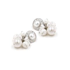 custom amazon fashion girls korean gold and earring pearl for women
