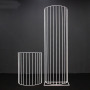 2019 many designs white gold tall flower stand  backdrop metal stage decoration wedding
