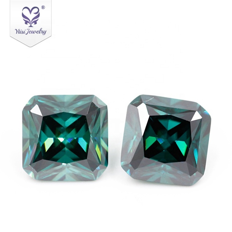 Jewelry moissanite VVS 3carat emerald cut loose diamonds in china