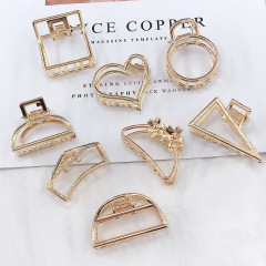 Fashion Women Hair Accessories Small Size Metal Geometric Simple Hair Claws