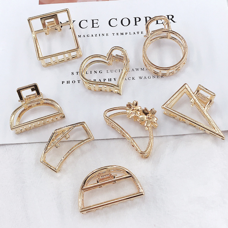Fashion Women Hair Accessories Small Size Metal Geometric Simple Hair Claws Fashion Women Hair Accessories Small Size Metal Geometric Simple Hair Claws