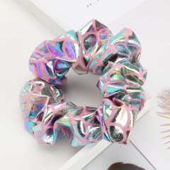 Creative fashion ins style personality scale pattern shiny elastic scrunchy hair ties