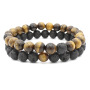 2Pcs/Set Couples Distance Classic Natural Stone Beaded Bracelets for Men Women 2Pcs/Set Couples Distance Classic Natural Stone Beaded Bracelets for Men Women
