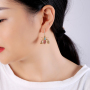 Gift Drop Jewelry Silver For Women Girls Gold Butterfly Earrings