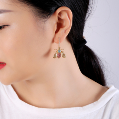 Gift Drop Jewelry Silver For Women Girls Gold Butterfly Earrings