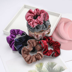 2020 Custom Women Hair Accessories Elastic Plain Color Velvet Hair Scrunchies