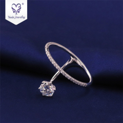 Custom bride wedding engagement jewelry 18k sliver gold diamond Platinum moissanite ring