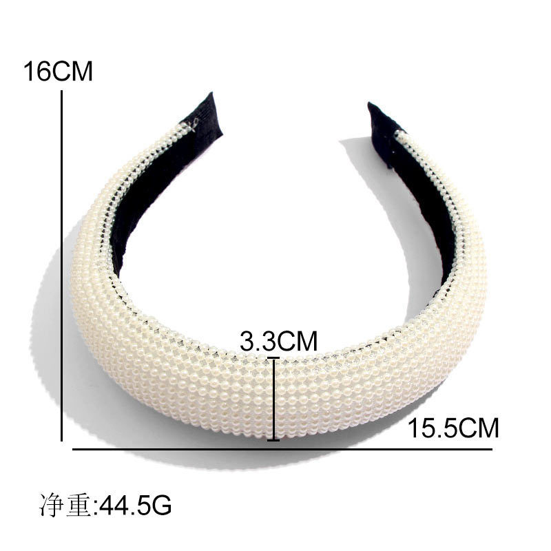 Wholesale Korea Hair Accessories wedding  custom HeadBand Women Fabric Tie Plastic Pearl knot Headband
