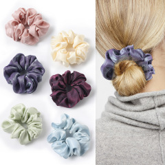 Amazon ribbon satin scarf scrunchies silk hair ties pack for girls womens