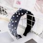 Women Hair Accessories Velvet Pearl Knot Hair Band Headband For Girls
