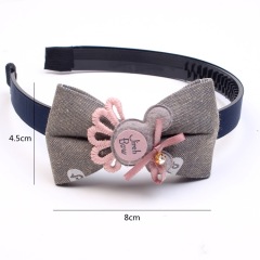New cute children's hair accessories cartoon fabric bow hairbands headbands for teenage girls