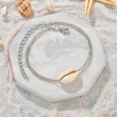 South american jewelry beach jewelry gold silver ankle bracelet shell anklet for women