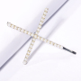 Korean X Cross Pearl Rainbow Crystal Hair Pins For Women Girls Handmade Ethnic CZ Stone Korean X Cross Pearl Rainbow Crystal Hair Pins For Women Girls Handmade Ethnic CZ Stone