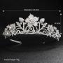 Luxury Alloy Water Lead Handmade  Wedding Bridal Crystal Headpiece Tiara Crowns
