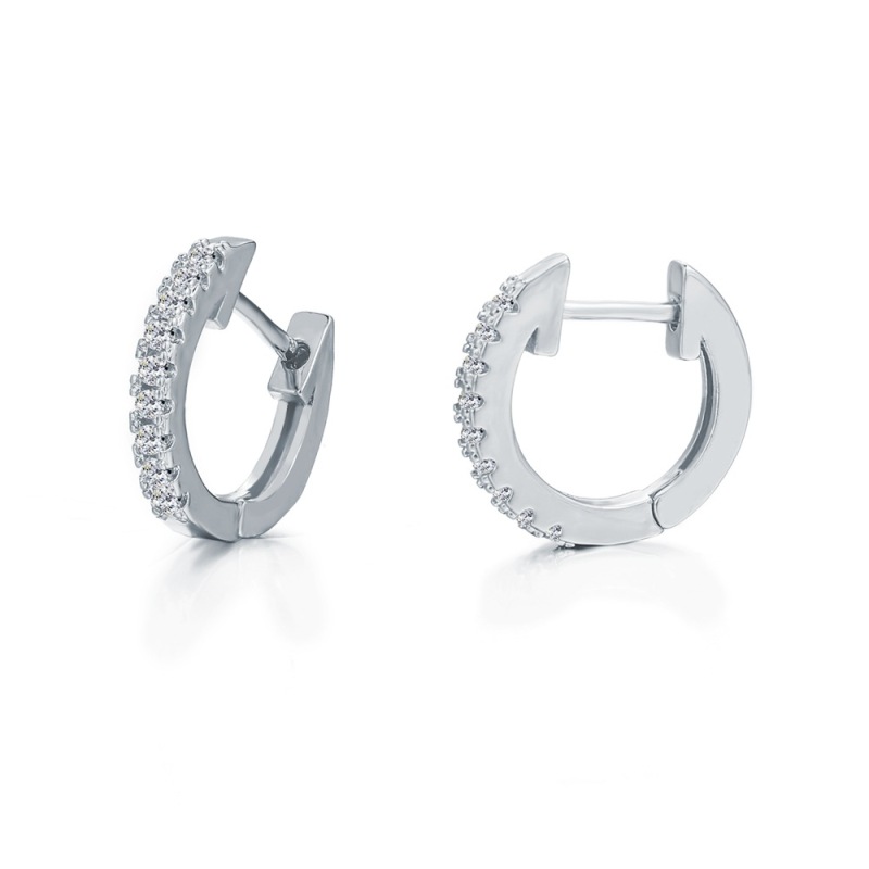 amazon ins women fashion gold silver circle rhinestone stud earring for lady girls gift with loop