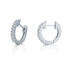 amazon ins women fashion gold silver circle rhinestone stud earring for lady girls gift with loop