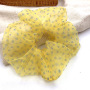 Wholesale summer large transparent heart organza hair scrunchies for women