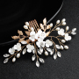 metal womens Pearl Hair Accessories Wedding Bridal Hair Combs for braids metal womens Pearl Hair Accessories Wedding Bridal Hair Combs for braids