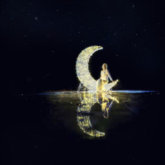 custom metal outdoor wedding event concert moon design background stage decorations