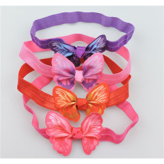 wholesale 3D simulation butterfly baby headband girls hair accessories dance wholesale 3D simulation butterfly baby headband girls hair accessories dance