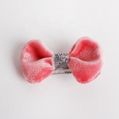 Corduroy bow comb hair rope children's korean fabric hair clips accessories for baby girl