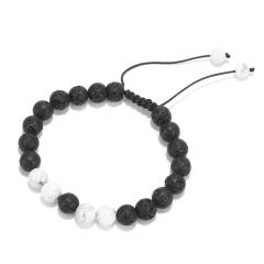 Wholesale Handmade New Men Adjustable Lava Volcanic Stone Beads Bracelets for Women
