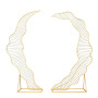 many designs custom metal  led light party birthday hall stage wedding props background