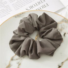Summer custom Solid color girls hair accessories hair ties Elastic Chiffon hair Scrunchies for women