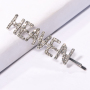 2020 new design fancy custom colorful crystal pearl hair pins with word 2020 new design fancy custom colorful crystal pearl hair pins with word
