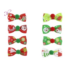 Christmas decoration diy children's red bow hair fans mini clip baby hair claw clips Christmas decoration diy children's red bow hair fans mini clip baby hair claw clips
