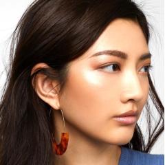 New Bohemian Chandelier Charm Earrings Dangle hoop disc drop Acrylic Earring