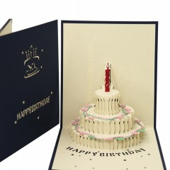 Free sample custom logo honeycomb handmade paper 3d birthday invitation cards