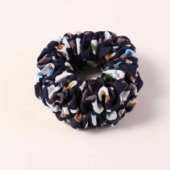 2020 new fashion girls printed leopard striped pleated hair scrunchies