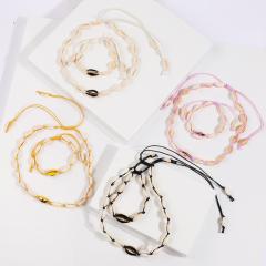 Newest boho fashion jewelry white natural puka shell choker necklace women