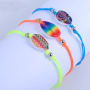 fashion handmade knit weave rope girl women Adjustable jewelry color natural shell bracelets