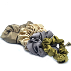 Solid Color hair cord Accessories bands satin Elastic Scrunchy hair ties