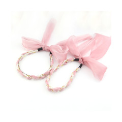 Print strip Cloth Wrapped Bowknot wedding headwear hair Accessories women