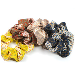 2020 new trendy ladies girls retro flower fabric rubber elastic hair bands